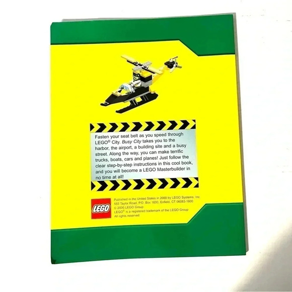 LEGO Busy City Master Builders Book Idea 2000 Manual Paperback NOT FILLED IN NEW - Picture 2 of 7